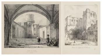 Château de Tournoël. Entrée de l’Église du Saint Sépulcre by 
																	Louis Jacques Mande Daguerre