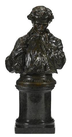 Bust of Edgar Allan Poe by 
																	George Julian Zolnay