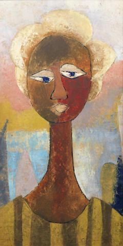 Portrait of lady by 
																	Muraina Oyelami