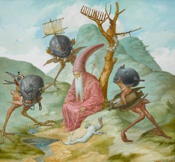 The Temptation of St. Anthony by 
																			Victor Safonkin