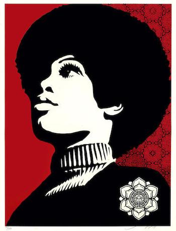 Panther power by 
																	Shepard Fairey