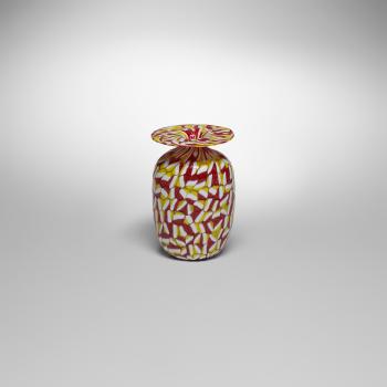 A Murrine vase by 
																			Ermanno Toso