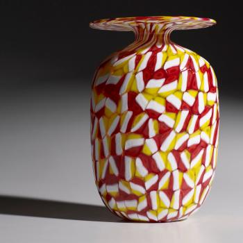 A Murrine vase by 
																			Ermanno Toso