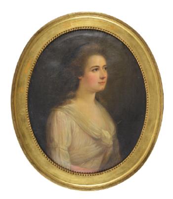 Portrait de Mademoiselle de Steiger by 
																	Friedrich Oelenhainz