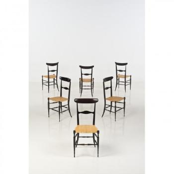 Suite de six chaises by 
																	 Chiavari