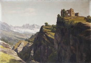Castello di Cimbergo by 
																			Pietro Leidi