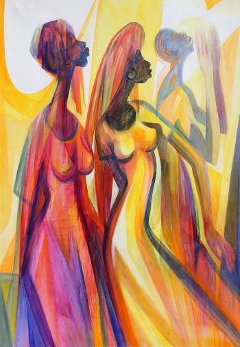 Dance maidens by 
																	Felix Osiemi
