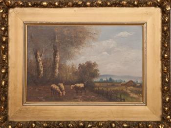 Sheep in a Landscape by 
																			Andrew Millrose