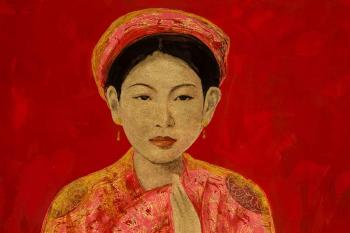 Portrait of a woman by 
																			 Bui Huu Hung