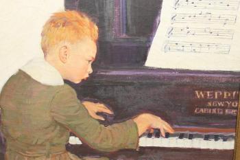 The piano lesson by 
																			Henry James Soulen