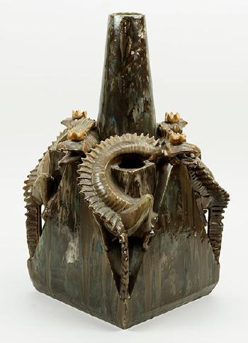 Dragon vase by 
																	Ignatius Taschner