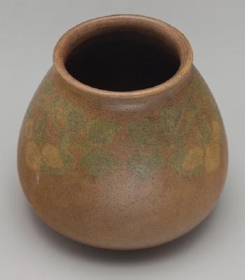 A Triple Lemon Vase by 
																			 Walrath Pottery
