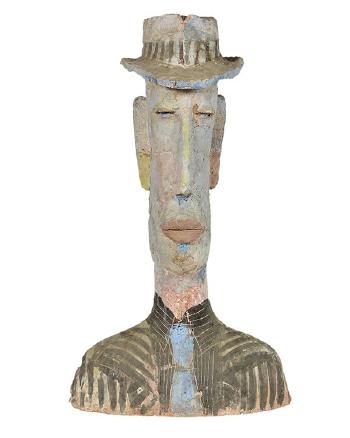 Man with hat by 
																			Peter Vandenberge