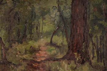 Two Forest Scenes by 
																			Adelaide Mahan