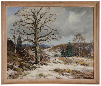 Winter Landscape by 
																			Walter C Hartson