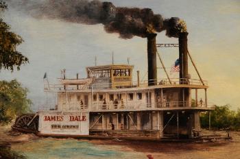 The Paddle Wheel Boat James Dale by 
																			Charles Lissmore