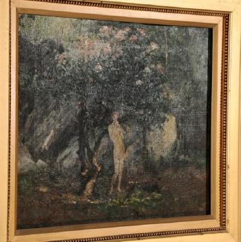 Nude Under a Rhododendron by 
																			Elliott Daingerfield