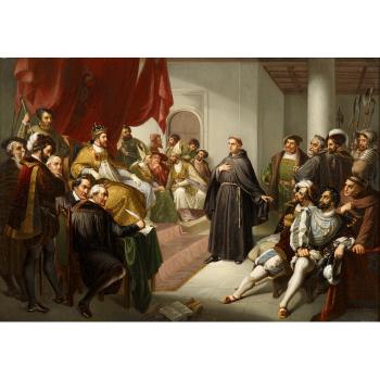 The Diet of Worms. Jan Hus at the Council of Constance by 
																			Emanuel Gottlieb Leutze