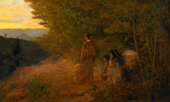 Watching the Signal Fires at Sunset by 
																	Alexander F Harmer