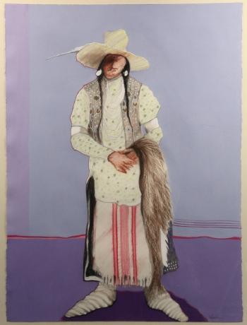 Hopi woman by 
																			Len Agrella