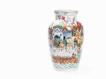 Baluster Vase with Depictions of Russian Folktales by 
																			Pawel Malishew