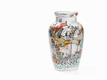Baluster Vase with Depictions of Russian Folktales by 
																			Pawel Malishew
