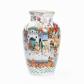 Baluster Vase with Depictions of Russian Folktales by 
																			Irina Malishewa