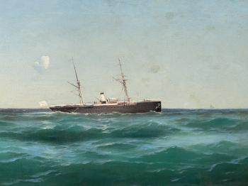 Ship on Sea by 
																			Mikhail Alisov