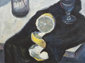Still Life With Lemon by 
																			Vasili Kirillovich Nechitailo