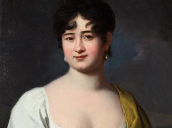 Portrait Amalia von Strombeck by 
																			Johann Heinrich Schroder