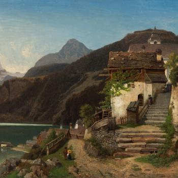 Lake Hallstatt by 
																			Johann Gottfried Pulian