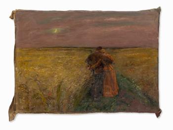 Couple in Landscape by 
																			Ludwig Julius Christian Dettmann