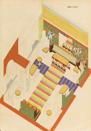 Design For A Recreation Room In The Kharkov Palace Of Pioneers And Octobrists by 
																	Vassily Ermilov