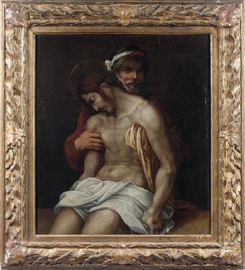 Le Christ soutenu par Joseph d'Arimathie by 
																	Giovanni Antonio Lappoli