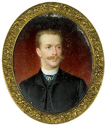 Portrait d’homme by 
																	Ernest de Landerset