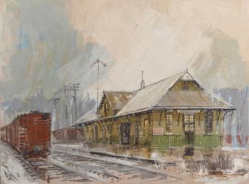 Baldwinsville REA, NY train station by 
																			Edward J Elhoff