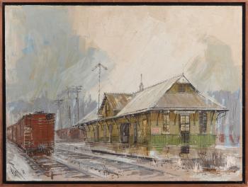 Baldwinsville REA, NY train station by 
																			Edward J Elhoff