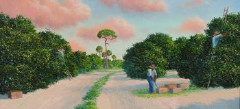 Orange Grove Pickers at Work by 
																			Ahmed Eltemtamy