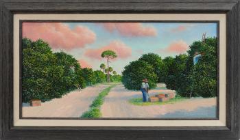Orange Grove Pickers at Work by 
																			Ahmed Eltemtamy