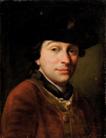 Portrait d’homme au chapeau noir by 
																	Antoine Raspal