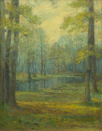 Forest clearing by 
																	Alfred Jansson