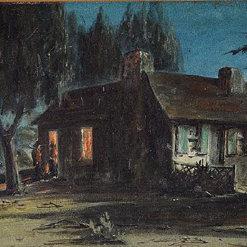 Artist's home by moonlight by 
																			Alfred Villiers Farnsworth