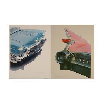 Blue Coup de Ville; Pink Cadillac by 
																			Harold James Cleworth