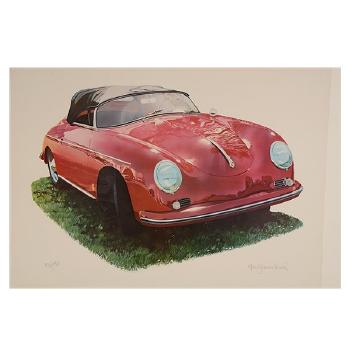 Red Porsche by 
																			Harold James Cleworth