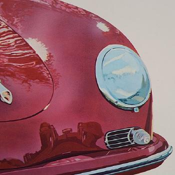 Red Porsche by 
																			Harold James Cleworth