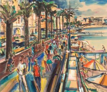 Promenade à Nice by 
																	Ewald Christian Tergreve