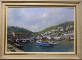 Polperro harbour by 
																	Clive Madgwick