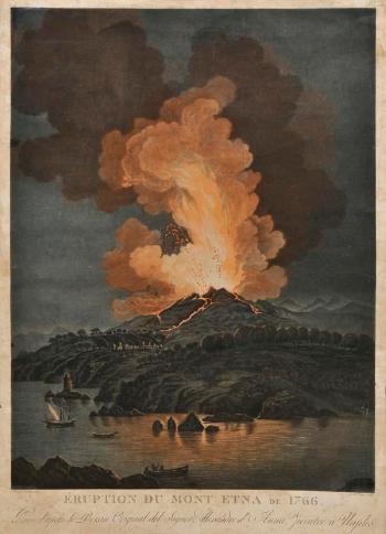Eruption do Mont Etna de 1766 by 
																	Alessandro d'Anna