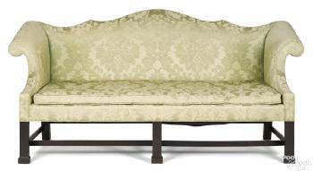 Chippendale style double-peak sofa by 
																	Frank Auspitz