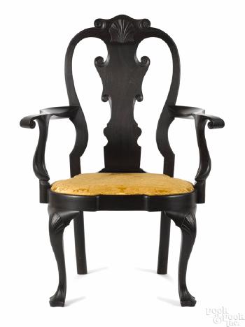 Queen Anne style armchair by 
																	Frank Auspitz